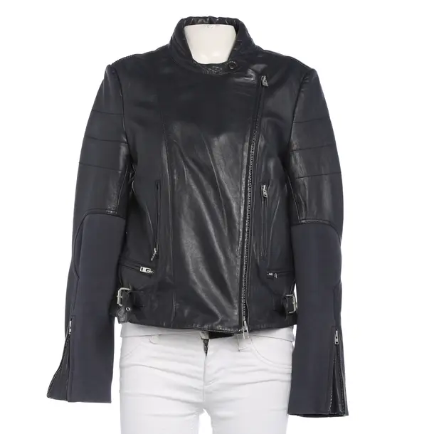 LeatherJacket in Blue, Leather, Closed