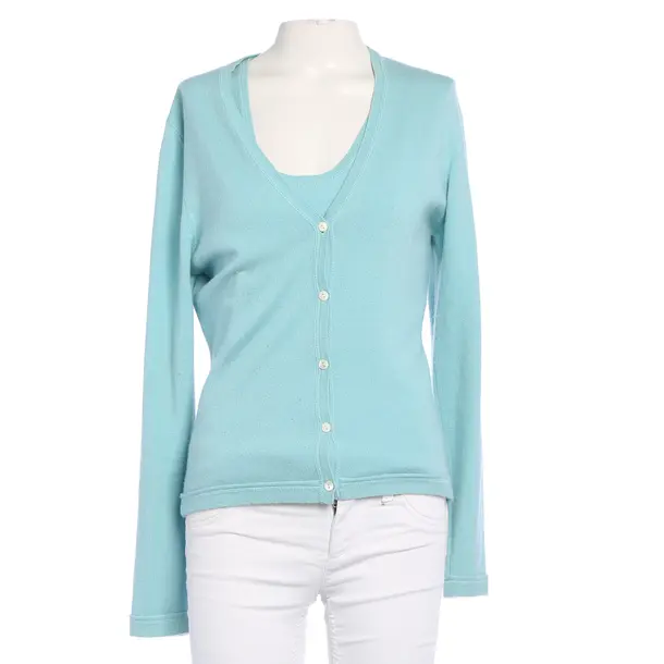 Twin Set in Blau, Kaschmir, Allude