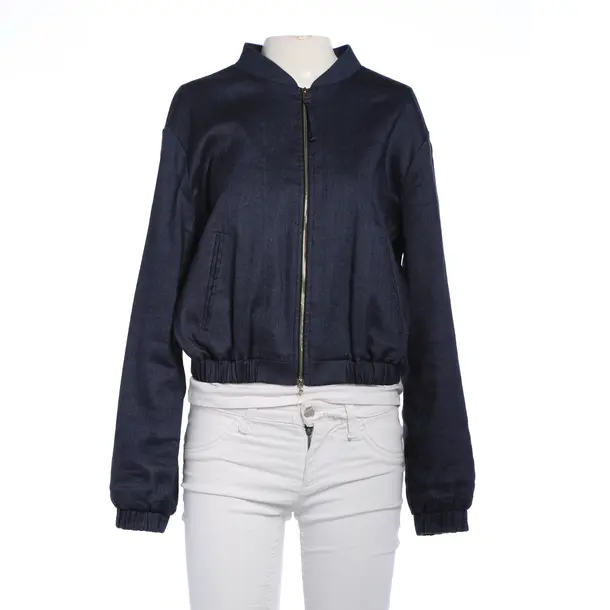 Bomberjacke in Blau, Leinen, Riani