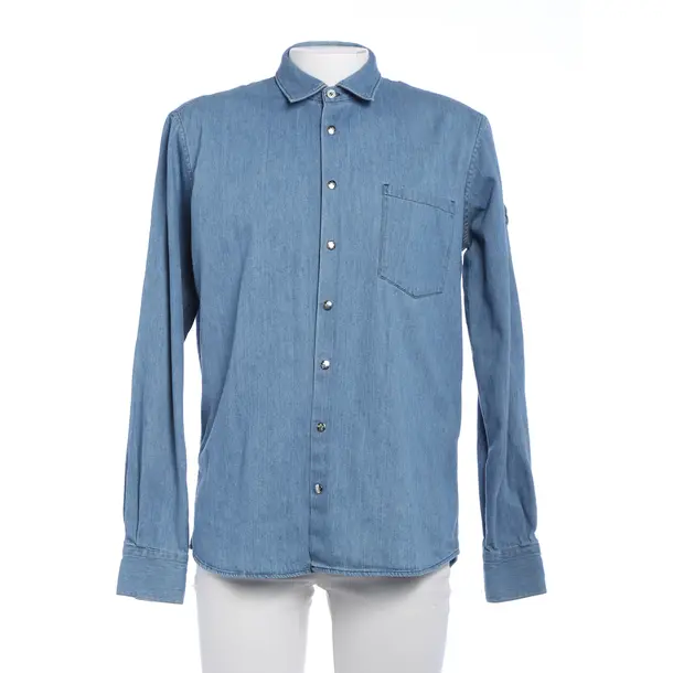 Denim Shirt, in Blue, Cotton, Moncler