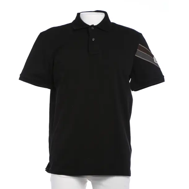 Polo Shirt in Black, Cotton, Moncler