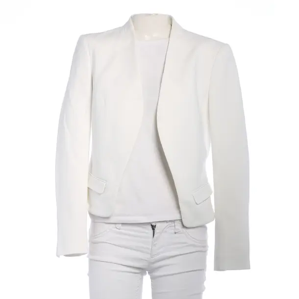 Blazer in White, Cotton, Windsor