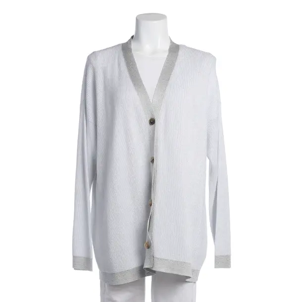 Strickjacke, in Hellgrau, Baumwolle, Fabiana Filippi