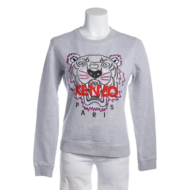 Sweatshirt in Grau, Baumwolle, Kenzo