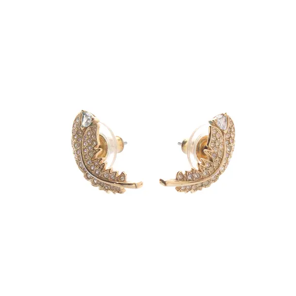 Earrings in Metallic, Metal (metallic, metallized), Swarovski