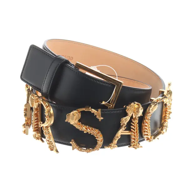 Gürtel, in Schwarz, Leder, Versace