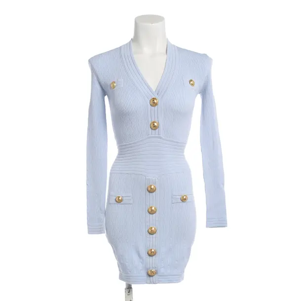 Kleid, in Blau, Baumwolle, Balmain