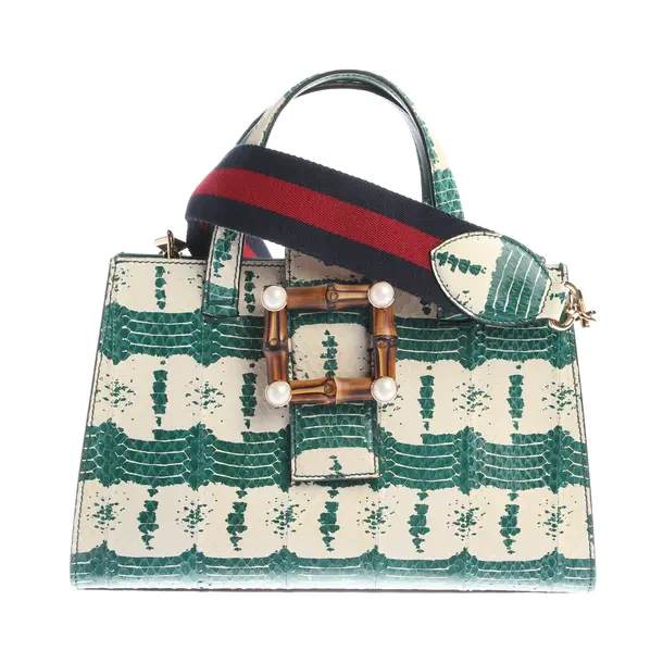 Handtasche, in Beige, Leder, Gucci