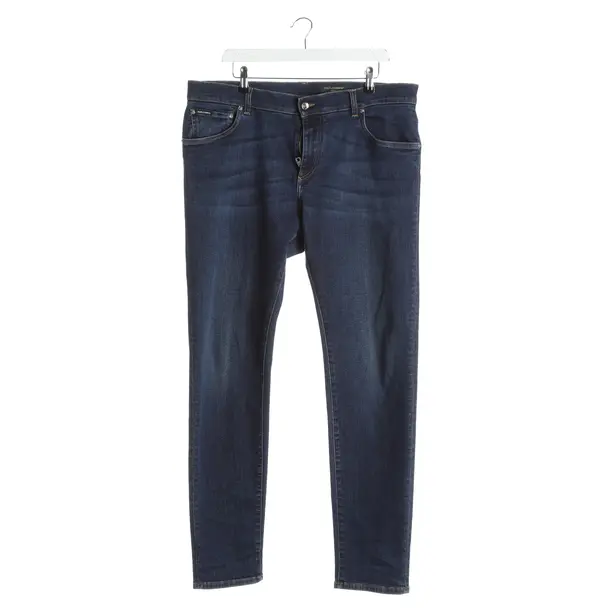 Jeans Straight Fit, in Navy, Baumwolle, Dolce & Gabbana