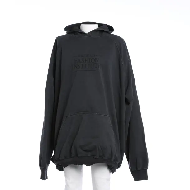 Hoodie, in Dunkelgrau, Baumwolle, Balenciaga