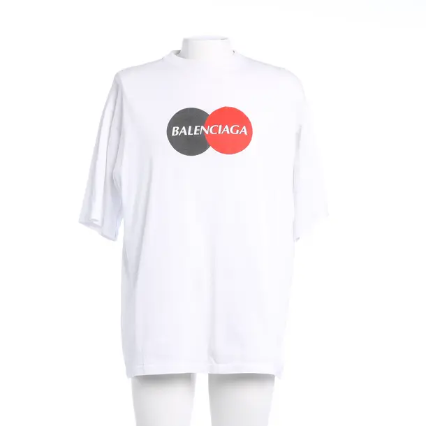 T-Shirt, in White, Cotton, Balenciaga