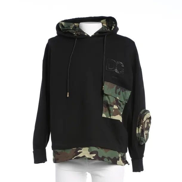 Felpa con cappuccio, in Nero, Cotone, Dolce e Gabbana