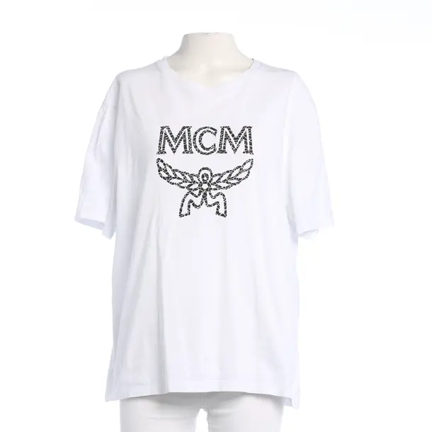Shirt, in White, Cotton, MCM