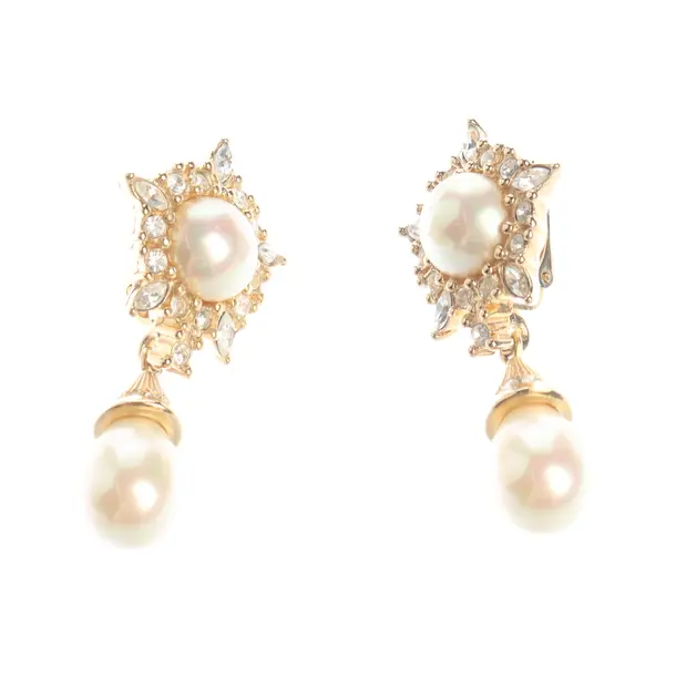 Earrings, in Gold, Metal (metallic, metallized), Dior