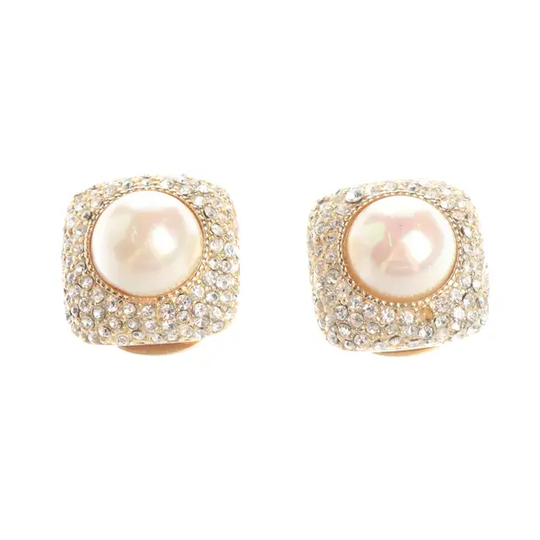 Ohrringe, in Gold, Metall (metallisch, metallisiert), Dior