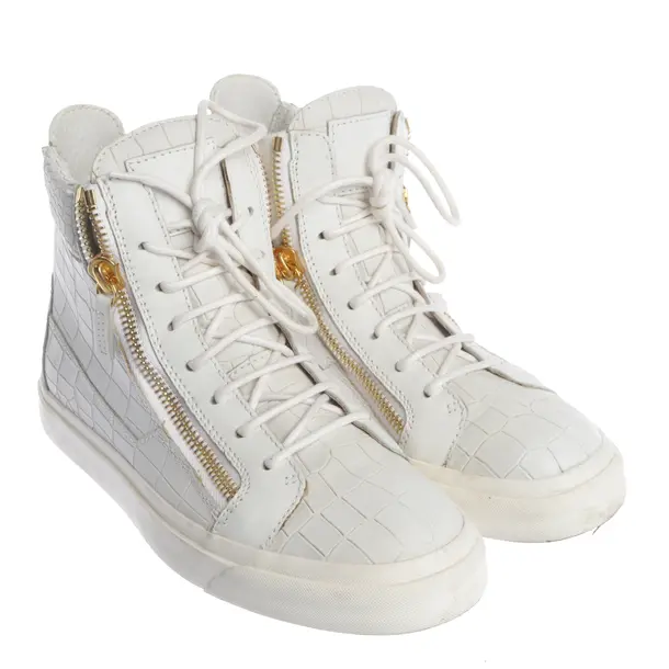 Sneaker alta, in Bianco, Giuseppe Zanotti