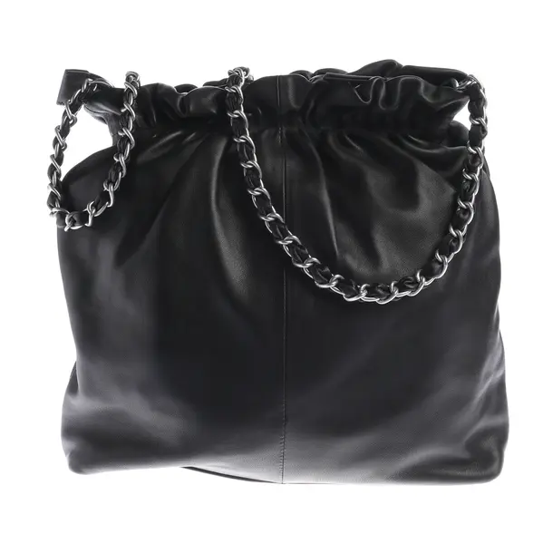 Schultertasche, in Schwarz, Leder, Les Visionnaires