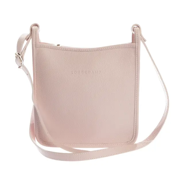 Schultertasche, in Hellrosa, Leder, Longchamp