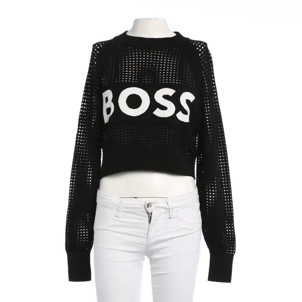 Jumper, in Black, Viscose, Hugo Boss Black Label