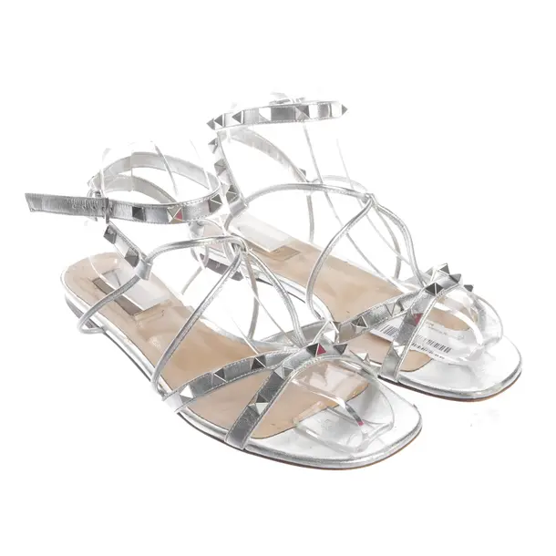 Sandals, in Silver, Valentino