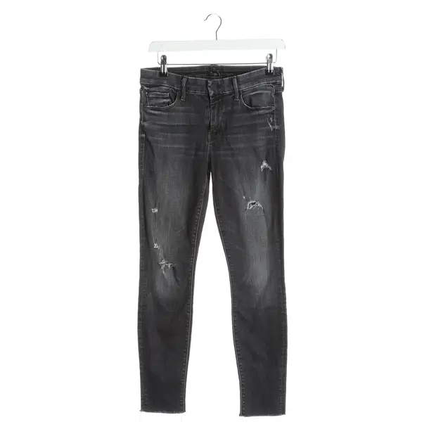 Jeans Slim Fit, in Schwarz, Baumwolle, Mother