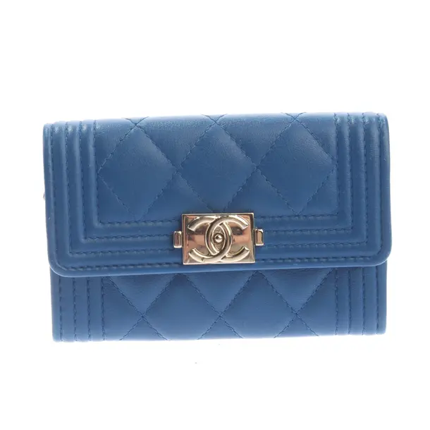 Etuis, in Blu, Pelle, Chanel