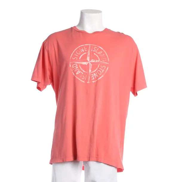 T-Shirt, in Light Red, Cotton, Stone Island
