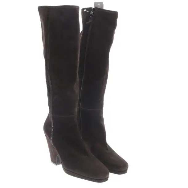 Stiefel, in Dunkelbraun, Prada