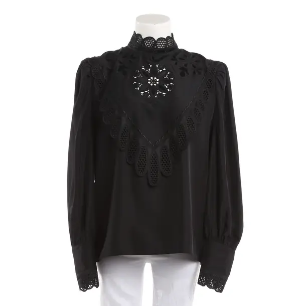 Bluse, in Schwarz, Seide, Róhe