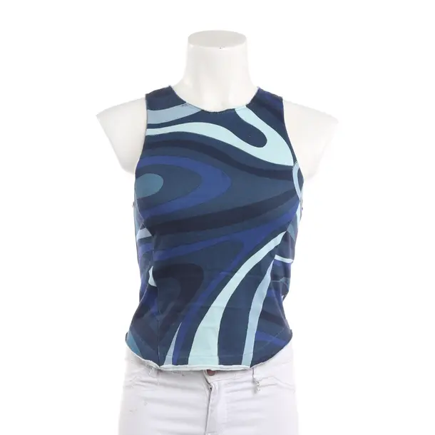 Top, in Light Blue, Cotton, Emilio Pucci