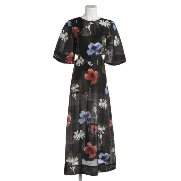 Cocktailkleid, in Schwarz, Leinen, Ganni