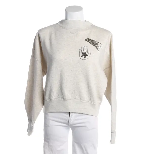 Sweatshirt, in Beige, Baumwolle, Isabel Marant