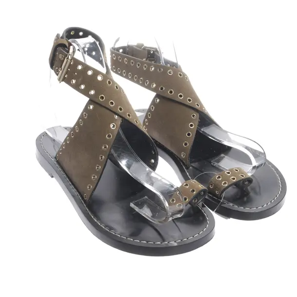 Sandalen, in Olivgrün, Isabel Marant