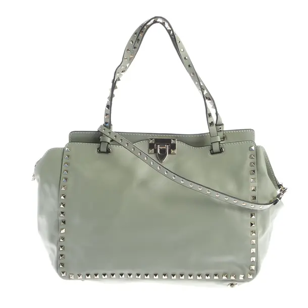 Shoulder Bag, in Green, Leather, Valentino