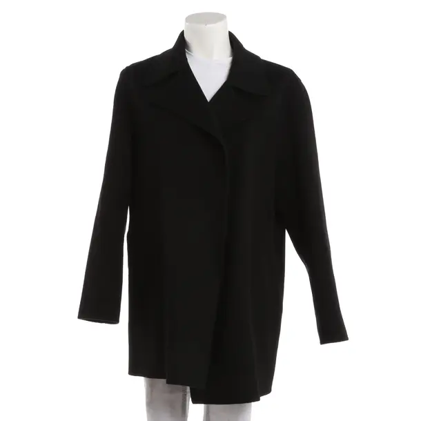 Mid-Season Coat, in Black, Wool, Theory