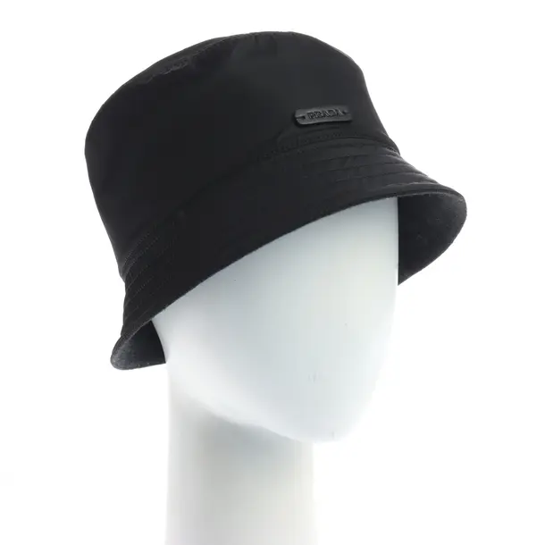 Hat, in Black, Polyamide, Prada