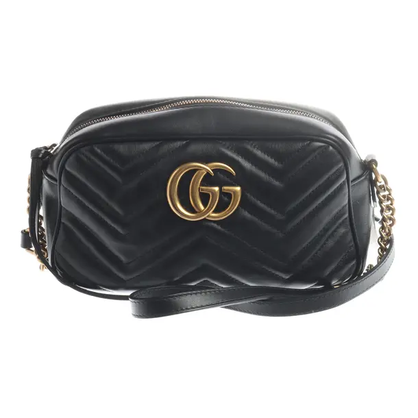 Umhängetasche, in Schwarz, Leder, Gucci