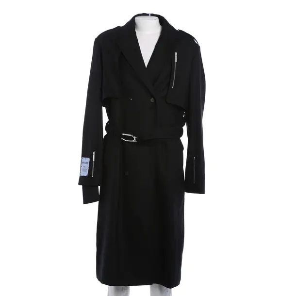Overcoat, in Black, Wool, Alexander McQueen