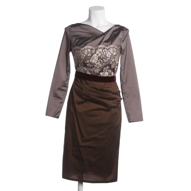 Cocktail Dress, in Brown, Polyester, Talbot Runhof