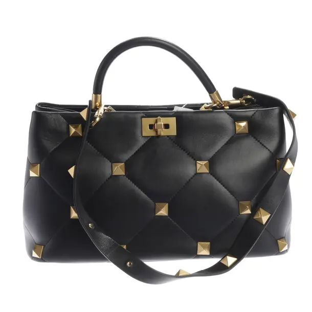 Handtasche, in Schwarz, Leder, Valentino