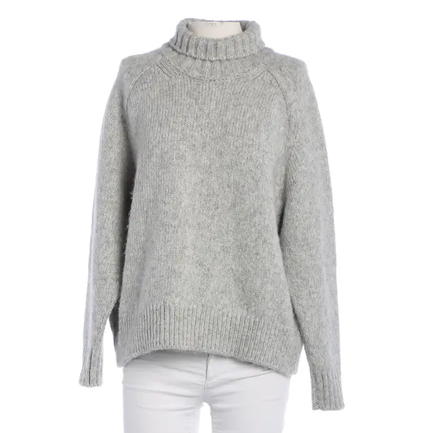 Maglione, in Grigio, Poliammide, Chiuso