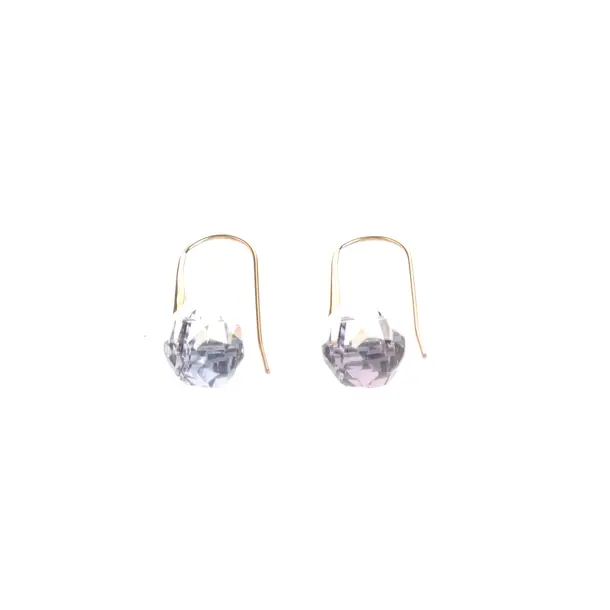 Earrings, in Gold, Metal (metallic, metallized), Swarovski
