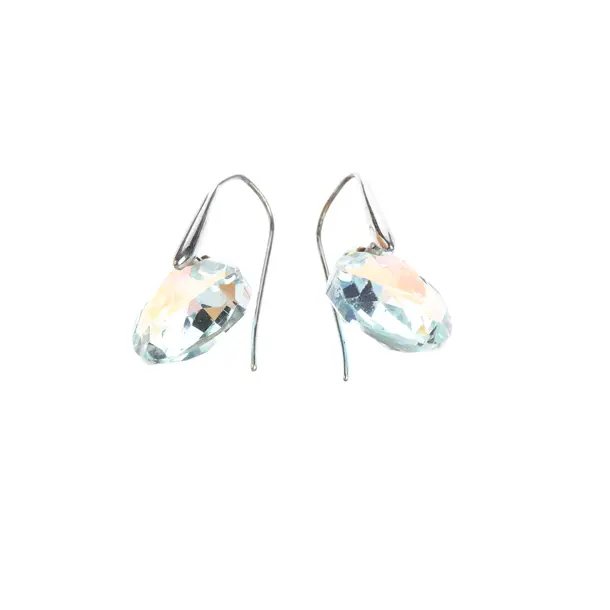 Earrings, in Silver, Metal (metallic, metallized), Swarovski