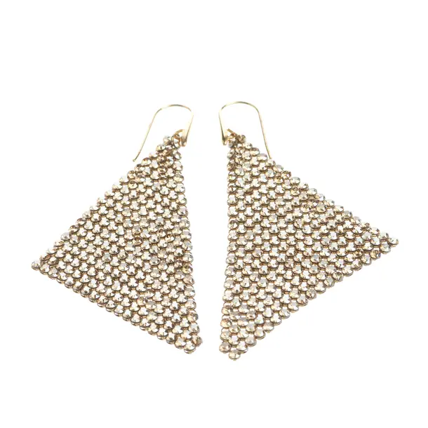 Ohrringe, in Gold, Metall (metallisch, metallisiert), Swarovski