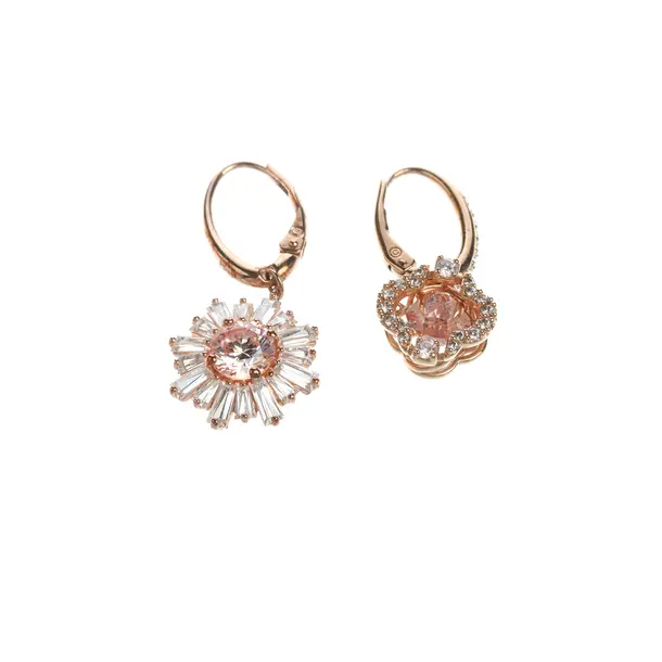 Ohrringe, in Gold, Metall (metallisch, metallisiert), Swarovski