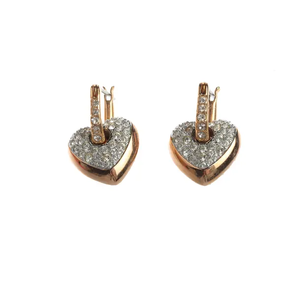 Ohrringe, in Gold, Metall (metallisch, metallisiert), Swarovski