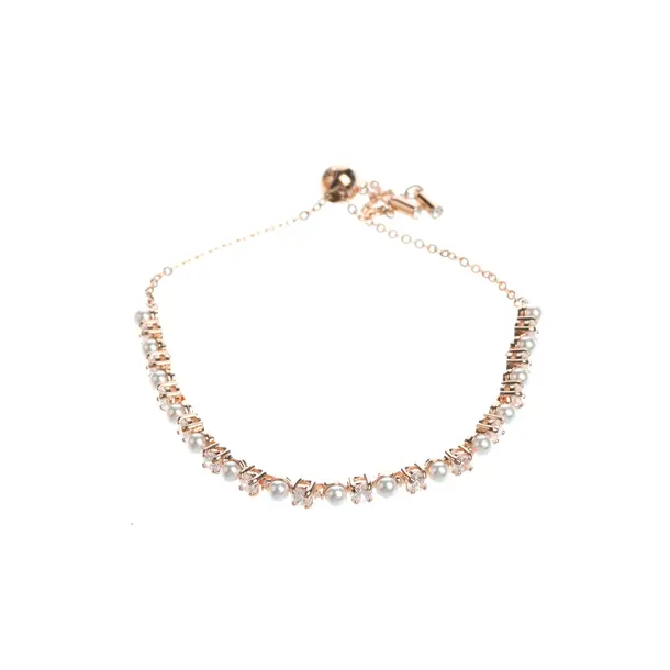 Bracelet, in Rose Gold, Metal (metallic, metallized), Swarovski