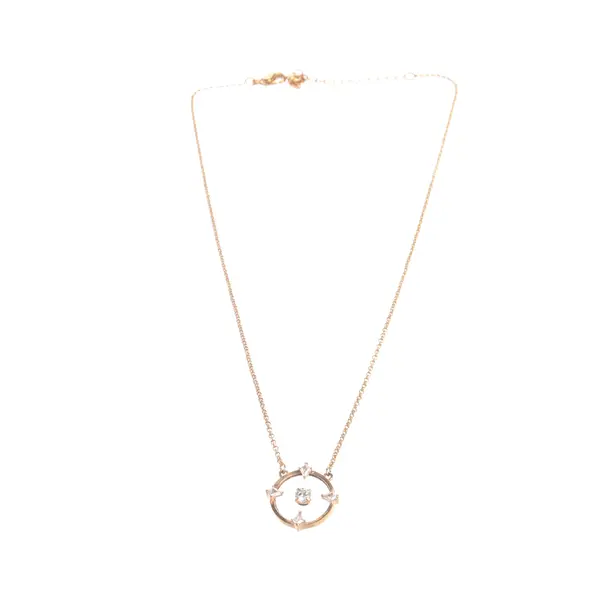 Halskette, in Gold, Metall (metallisch, metallisiert), Swarovski