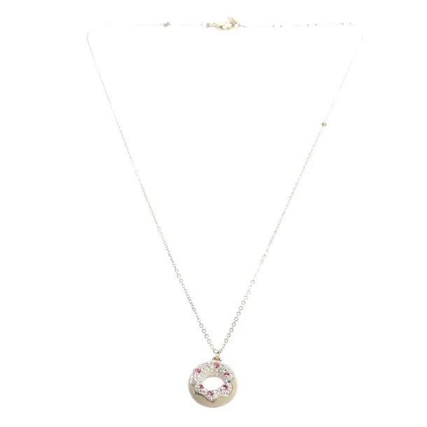 Necklace, in Gold, Metal (metallic, metallized), Swarovski