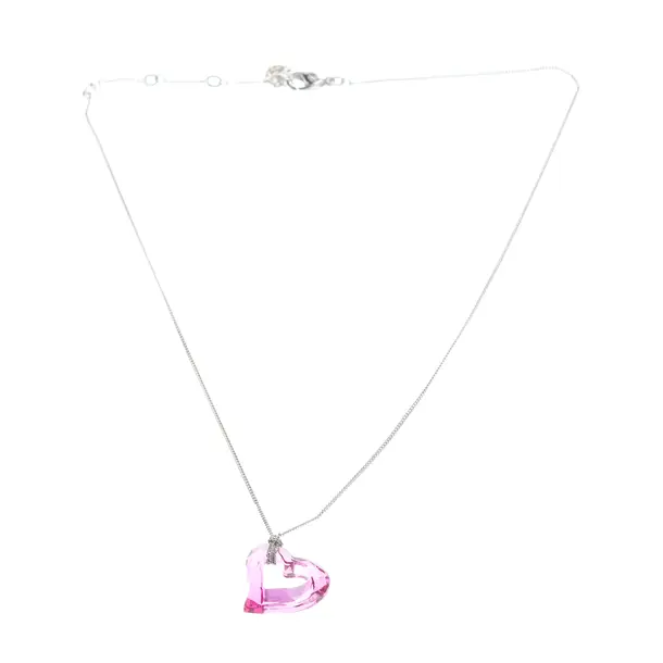 Halskette, in Silber, Metall (metallisch, metallisiert), Swarovski